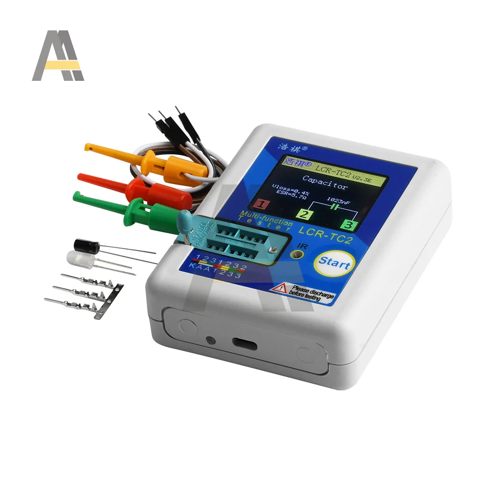 Measurement & Analysis Instruments Tools LCRTC2 V2.3E Transistor Tester Multimeter Display For