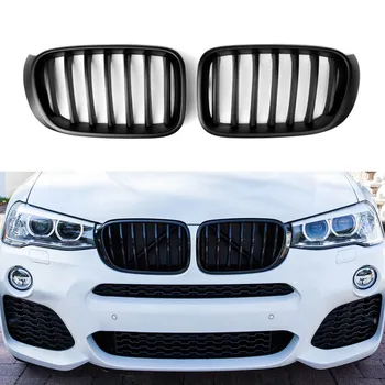 

For BMW X Series X3 X4 F25 F26 2014-2018 Front Kidney Grille Matt Black