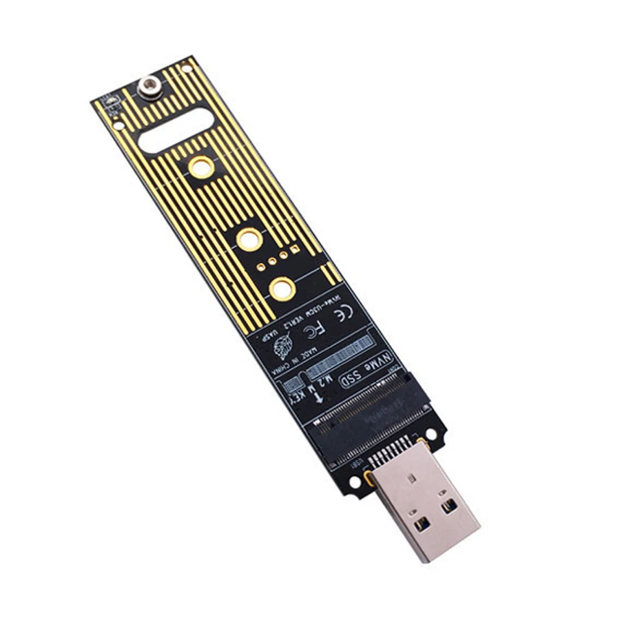 M.2 NVME SSD to USB 3.1 Adapter PCI-E to USB-A 3.0 Internal Converter Card 10Gbps USB3.1 Gen 2 for Samsung 970 960/For Intel NEW usb 2.0 sata hdd external box