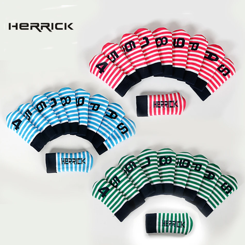 

Golf Club Irons Headcover Knitting wool headcover Iron Protector head cover 10ps/set 2017 new