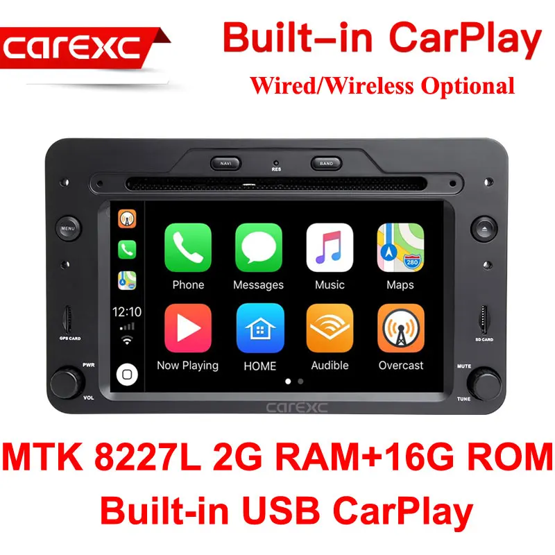 CarExc Android 9,0 gps-навигация Авторадио CarPlay для Alfa Romeo 159 автомобиль Brera spider Sportwagon 2006 автомобильный dvd-плеер головное устройство - Цвет: MTK 16G ROM