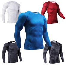 Популярные мужские силовых тренировок, быстросохнущий, плотно прилегающий спортивных тренировок, Бег велосипедов, джемпер, фитнес