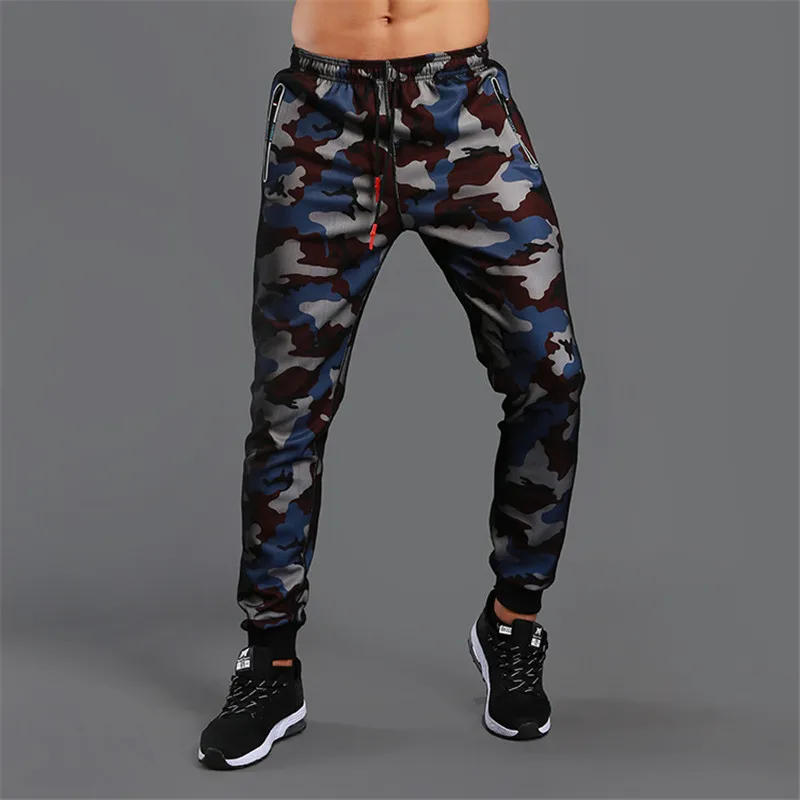 Zogaa Mens Camouflage Joggers High Quality Gym Pants Ankle length Men