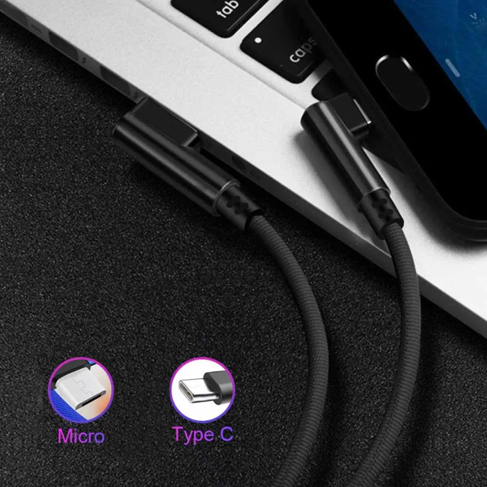 Черный Usb type-C кабель для быстрой зарядки usb c кабель для передачи данных type-c для samsung S9 S8 huawei p30 pro Xiaomi mi9 Redmi note7 кабель для мобильного телефона - Цвет: Черный