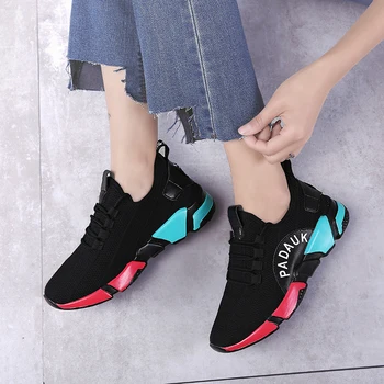 

Women Tennis Shoes Tenis Plataforma Breathable Sport Outdoor Sneakers Tenis Mujer 2019 Athletic Jogging Light Lace-up Sneakers 4