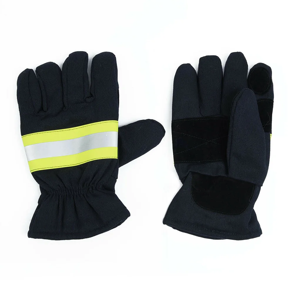 

1 Pair Of Fire Proof Non-slip Anti-fire Gloves Heat Proof Firefighting Gloves Anti-static Heat-resistant Gloves for Firefighter