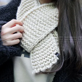 

Coarse wool SMALL CUTE Winter Acrylic scarf wraps pashmina women scarfs thick Dual shawl hijab poncho for ladies