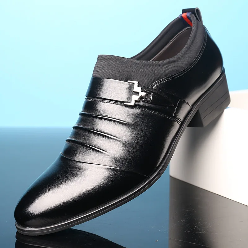 

Lang ke MEN'S SHOES 2018 Spring And Autumn Men Foot Covering England Business Casual Leather Shoes Men's Formal Wear Breathable