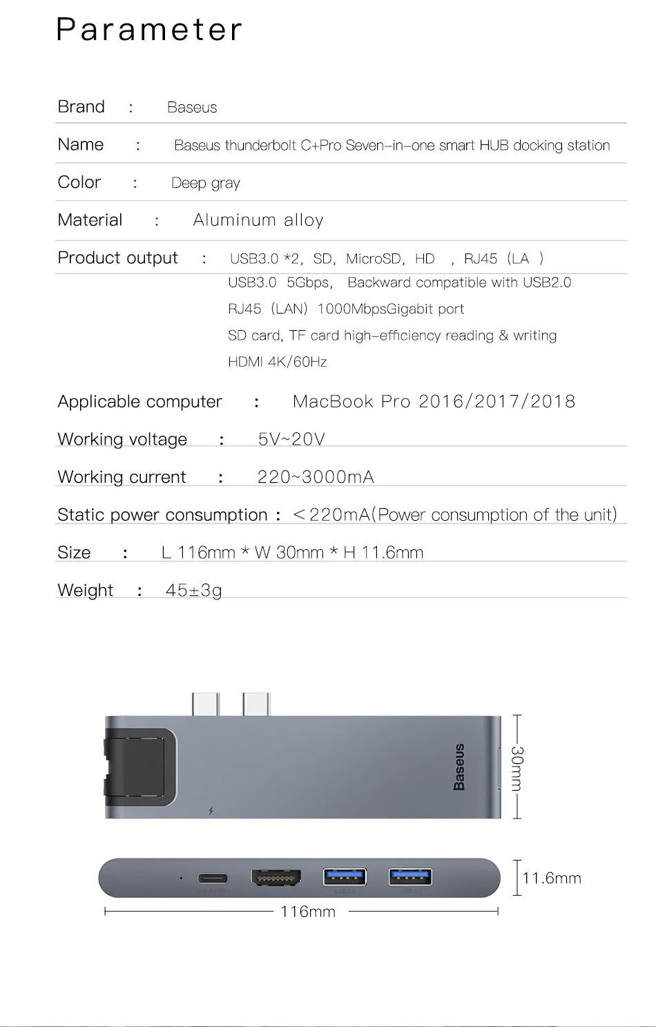 hdmi rj45 ethernet multi usb 3.0 thunderbolt