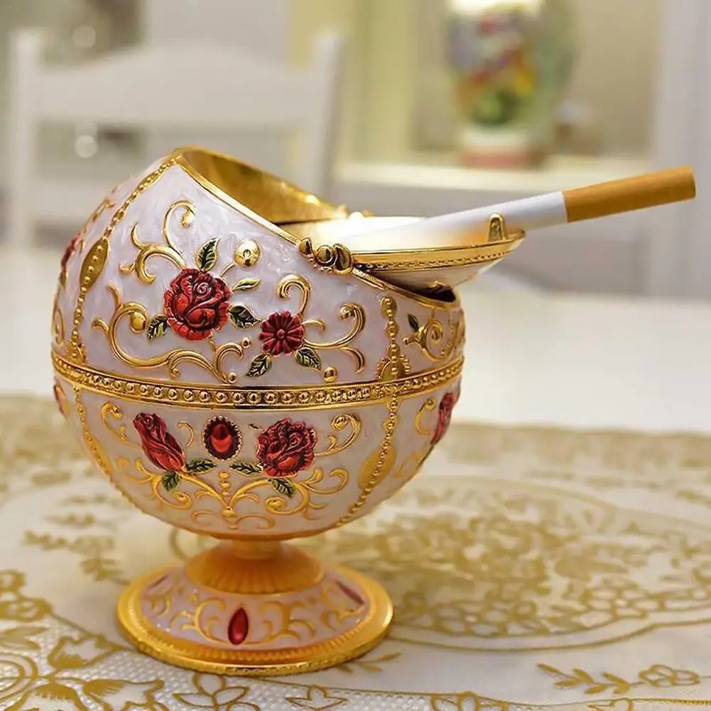 Круглая пепельница с крышкой модная индивидуальная многофункциональная