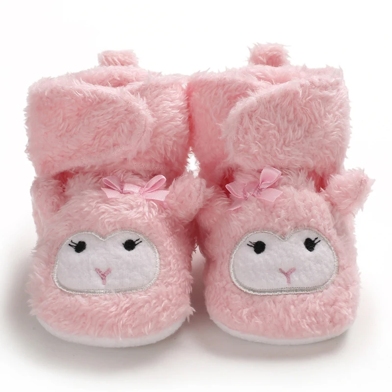 

Toddler Girl Snow Boots Shoes Cartoon Newborn Footwear Baby Autumn Winter Cotton Warm Soft Sole Plush Prewalker