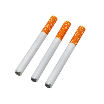 

Cigarette Shape Tobacco Pipe Grinder Metal Smoking Pipe One Hitter Filter Sniffer Tobacco Weed Pipe Cigarette Stand Holder