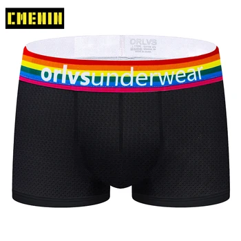 

Cotton Striped Sexy Man's underwear Boxer Shorts Low waist High Quality Mens Boxershorts Underware Boxers Gay Trunks OR509