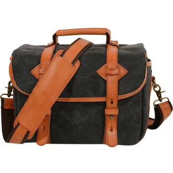 

Top For Dslr Canvas Vintage Camera Bag Messenger Bag Shockproof Waterproof Insert Case