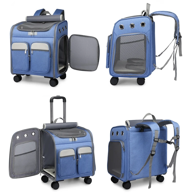 Sac A Dos De Transport Pour Chat Petit Chien Poussette Animal De Compagnie Cage Transport D Animaux Voyage Maison Valise Avec Fenetre Poussettes Aliexpress