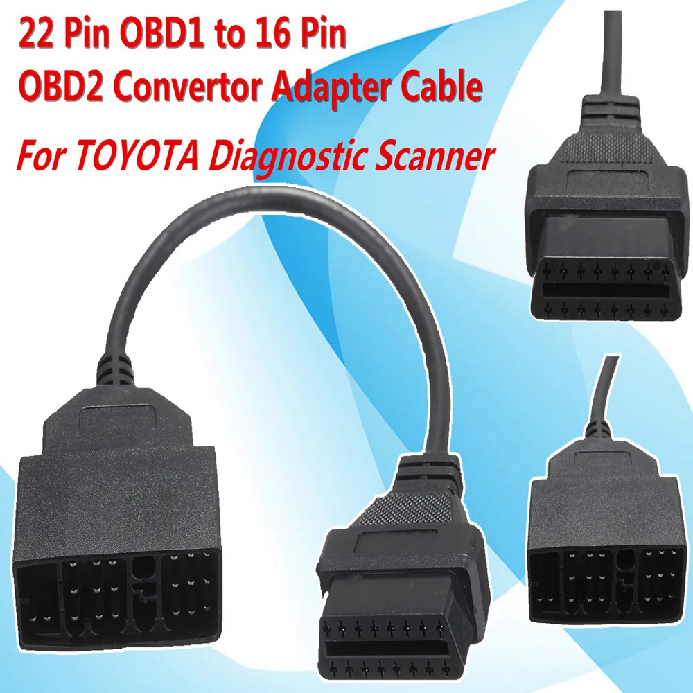 22 Pin OBD1 до 16 OBD2 конвертер адаптер кабель для TOYOTA диагностический сканер