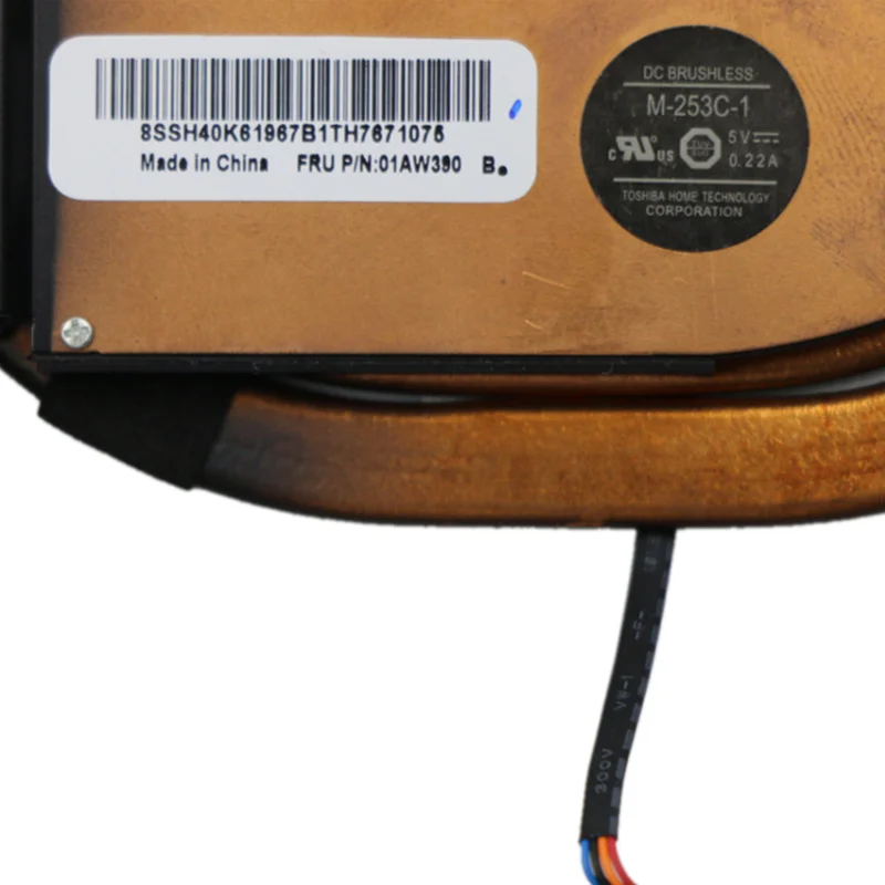 노트북 용 새 원본 Lenovo Thinkpad T460P T470P CPU 냉각 팬 방열판 라디에이터 쿨러 FRU PN:01AW389 01AW390