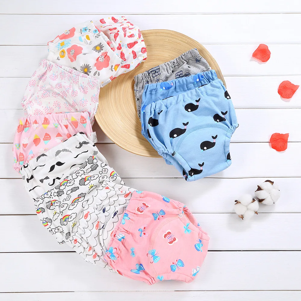 

20PCS Wholesale Gauze Potty Baby Training Pants Reusable Infant Cloth Nappy Soft Trainer Underwear Toddler Drawer Clothes