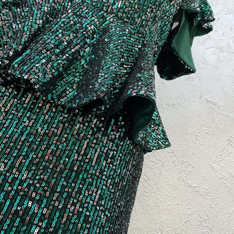 New African Dresses for Women Dashiki Super Elastic Sequins Long Africa Dress African Clothes Robe Africaine Vetement Femme 2019 09