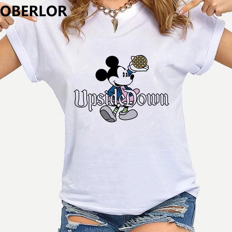 

Korean Stranger Things 3 Harajuku T Shirt Women Upside Down Ullzang Print T-shirt 90s Graphic Tshirt Fashion Eleven Tops Female