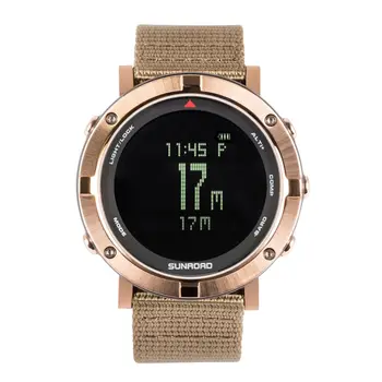

Men Outdoor Digital Sports Wrist Watch Heart Rate Monitor Pedometer Watch 5ATM Waterproof with Nylon Band