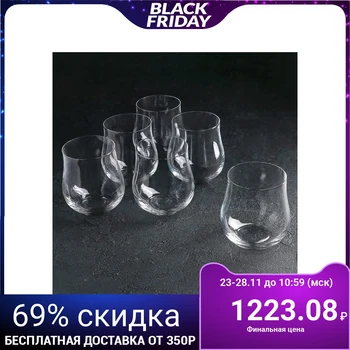 

A set of glasses for whiskey 350 ml "Tulipa", 6 pcs 4963374