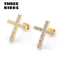 Новые трендовые серьги-гвоздики с кубическим цирконием золотого и серебряного цветов, модные роскошные высококачественные серьги с фианитами для женщин, корейские ювелирные изделия