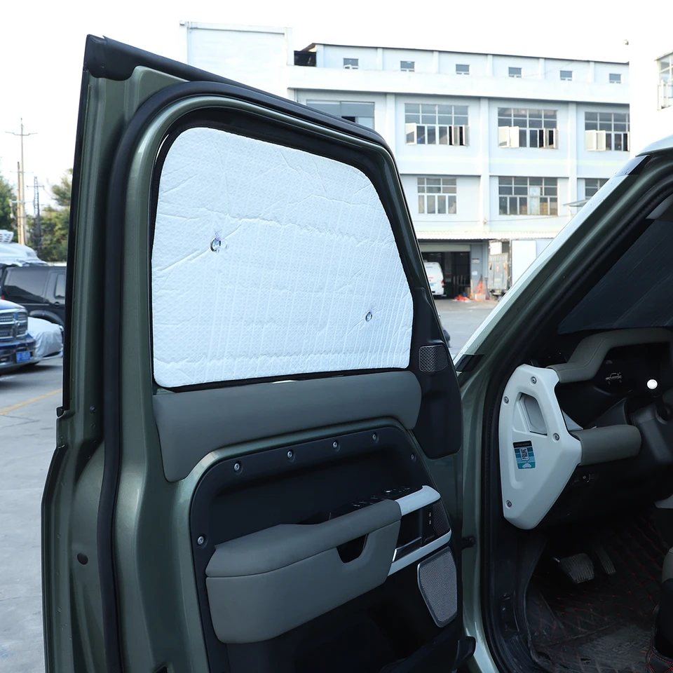 Autophoton 4-Piece Window Visor Rain Guards For Land Rover Defender 110 2020-2023 – PMMA Material, 3M Tape - View #12