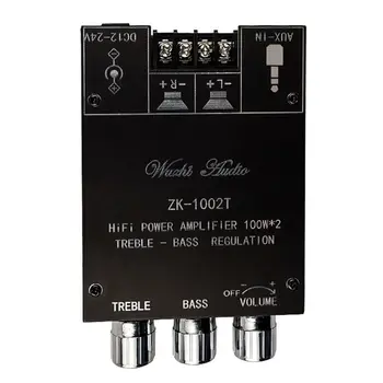 

New ZK-1002T Bluetooth Treble and Bass Adjustment Subwoofer Amplifier Board Channel High Power Audio Double Track Stereo
