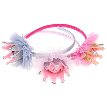 

2019 children pearl Tiara crown hair band Tiaras Hoop For hair closure Girl headband Headband Hair jewelry Accessories