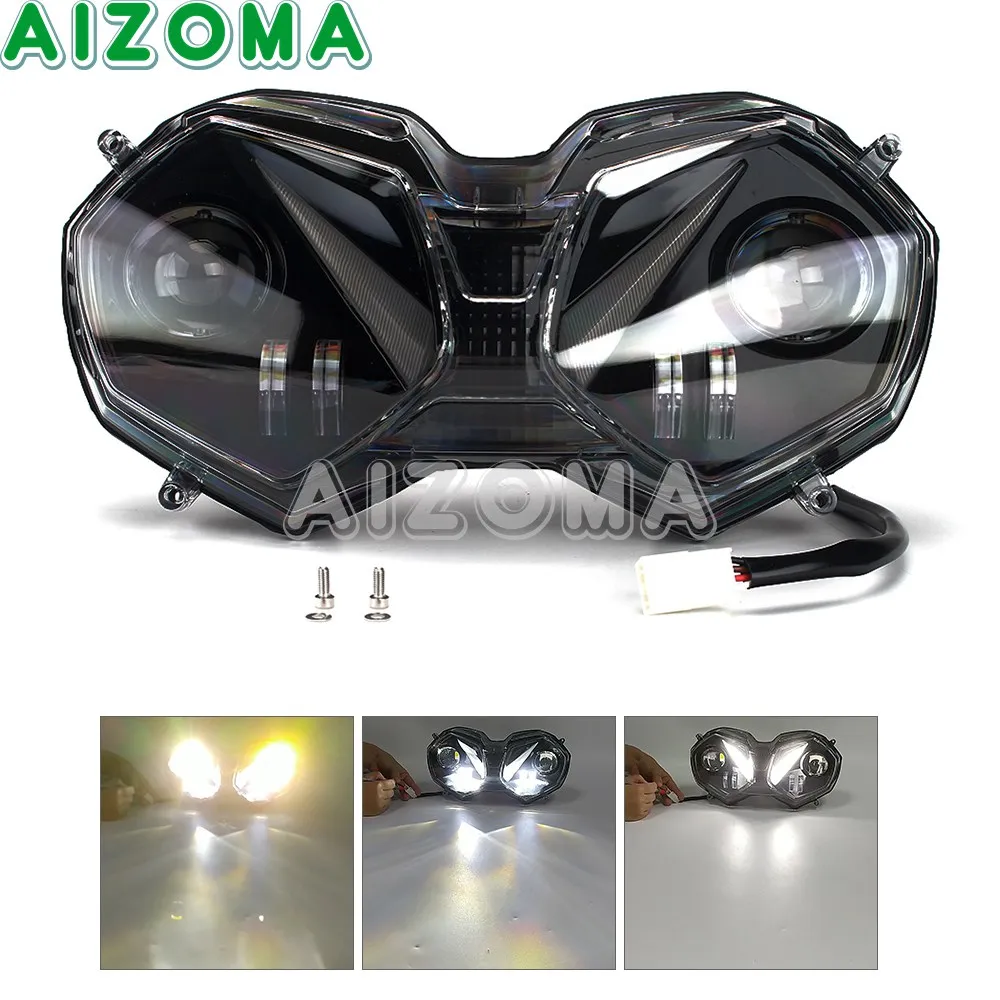 Head Light For Tiger 800/explorer Xc/xr/xca/xrt/xrx/xcx Motorcycle Led 12v  Angel Eyes Replacement Headlight Front Headlamp 10-17 - Motorcycle Bulbs,  Leds  Hids - AliExpress