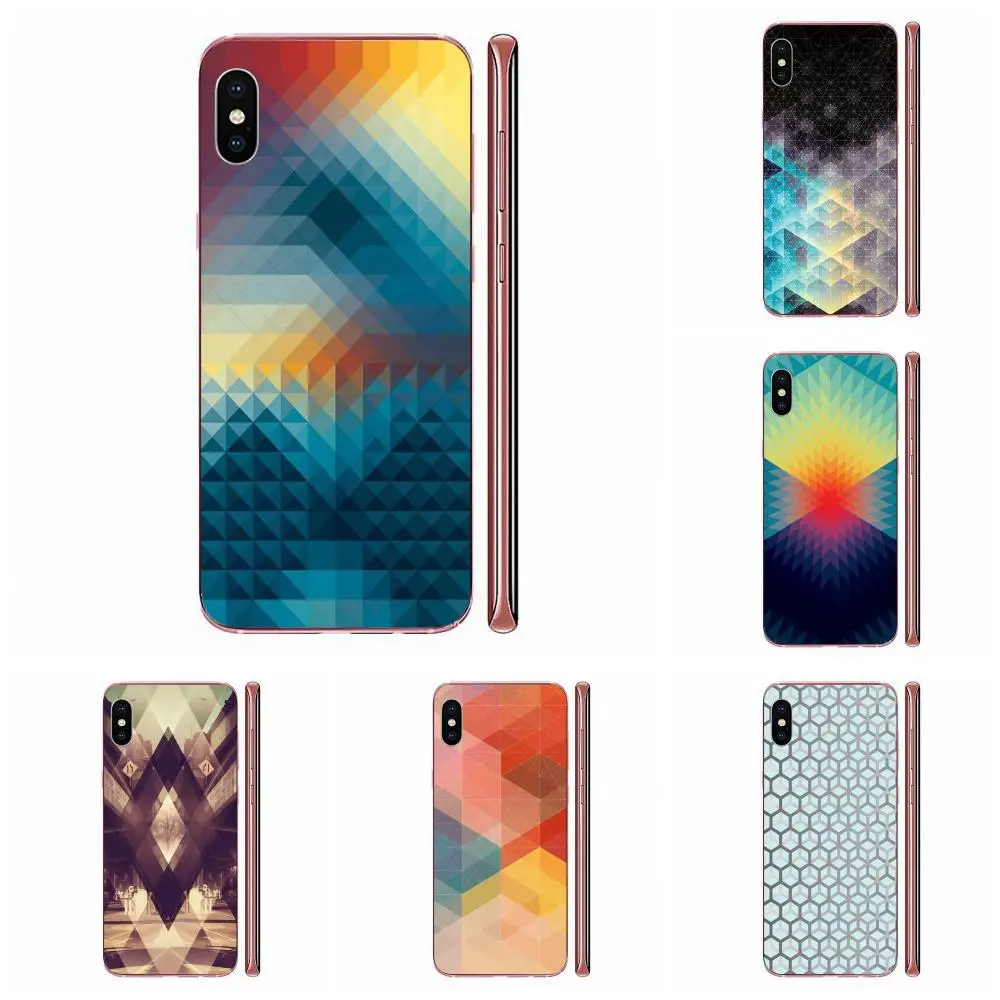 Градиентные полигоны Мягкий ТПУ 2017 новое поступление для Huawei Honor Mate 7 7A 8 9 10 20 V8 V9 V10