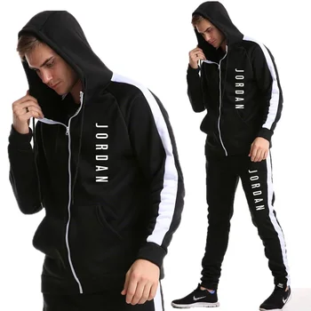 

men clothing Men Jordan 23 Sport Shirts Sets Coat Hoodie Trousers 2020 Autumn Winter Suit Hooded Print