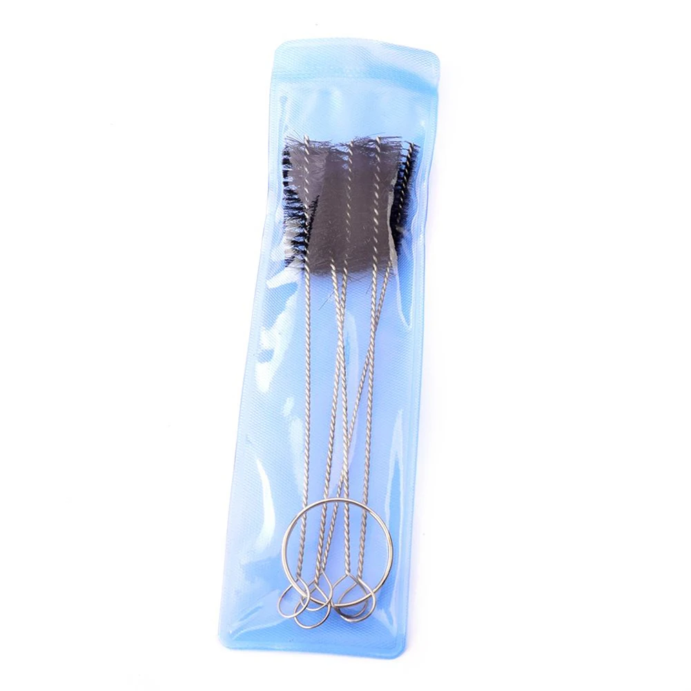 5 Pcs/Set Cleaning Brush Needle Mouth Spray Gun Needle Brush Kit Spray Gun Tattoo Body Piercing Repair Tool