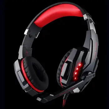 

For G9000 Gaming Over-Ear Headphones 3.5 mm Stereo With Single Span Microphone Leather Material Environmental Noise Isolation