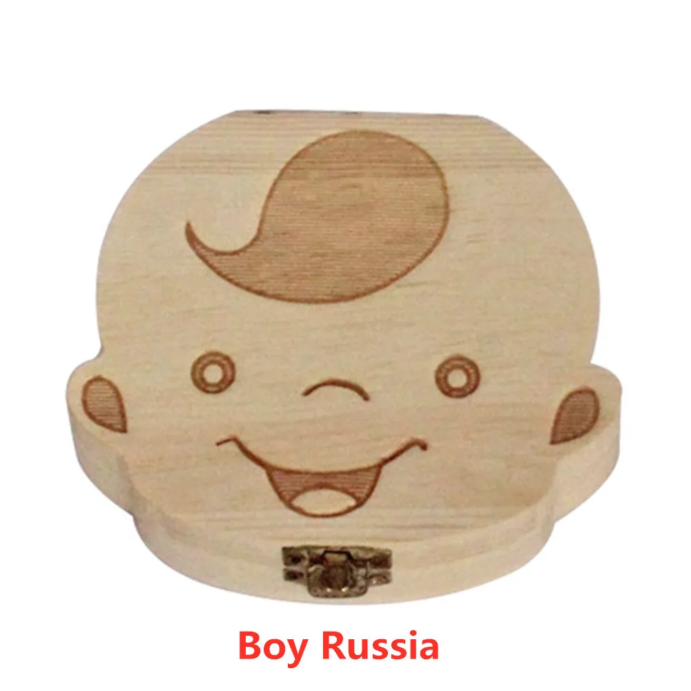 Baby Souvenirs cheap Wooden Baby Wooden Baby Teeth Box Kids Tooth Storage Box Teeth Umbilical Lanugo Organizer Milk Teeth Collect Gift Keepsakes Save newborn photoshoot at home