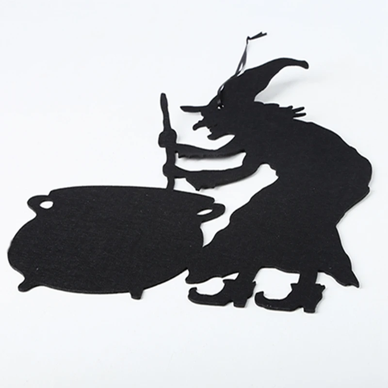 Personality Witch Is A Halloween non-woven Wall Hanging Door Witch Decoration Halloween Party Supplies (black) Personality Witch Is A Halloween non-woven Wall Hanging Door Witch Decoration Halloween Party Supplies (black)