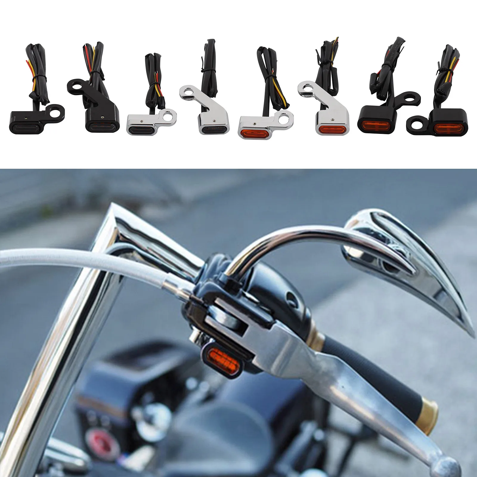 2x Светодиодный индикатор сигнала поворота бег светильник подходит для Harley Touring