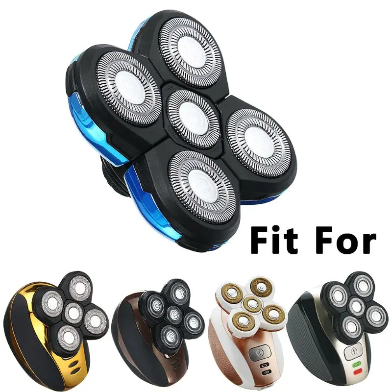 Промытые 5 Лезвия-насадки аккумуляторные электрические аксессуары для бритья для бритвы с 5 головками