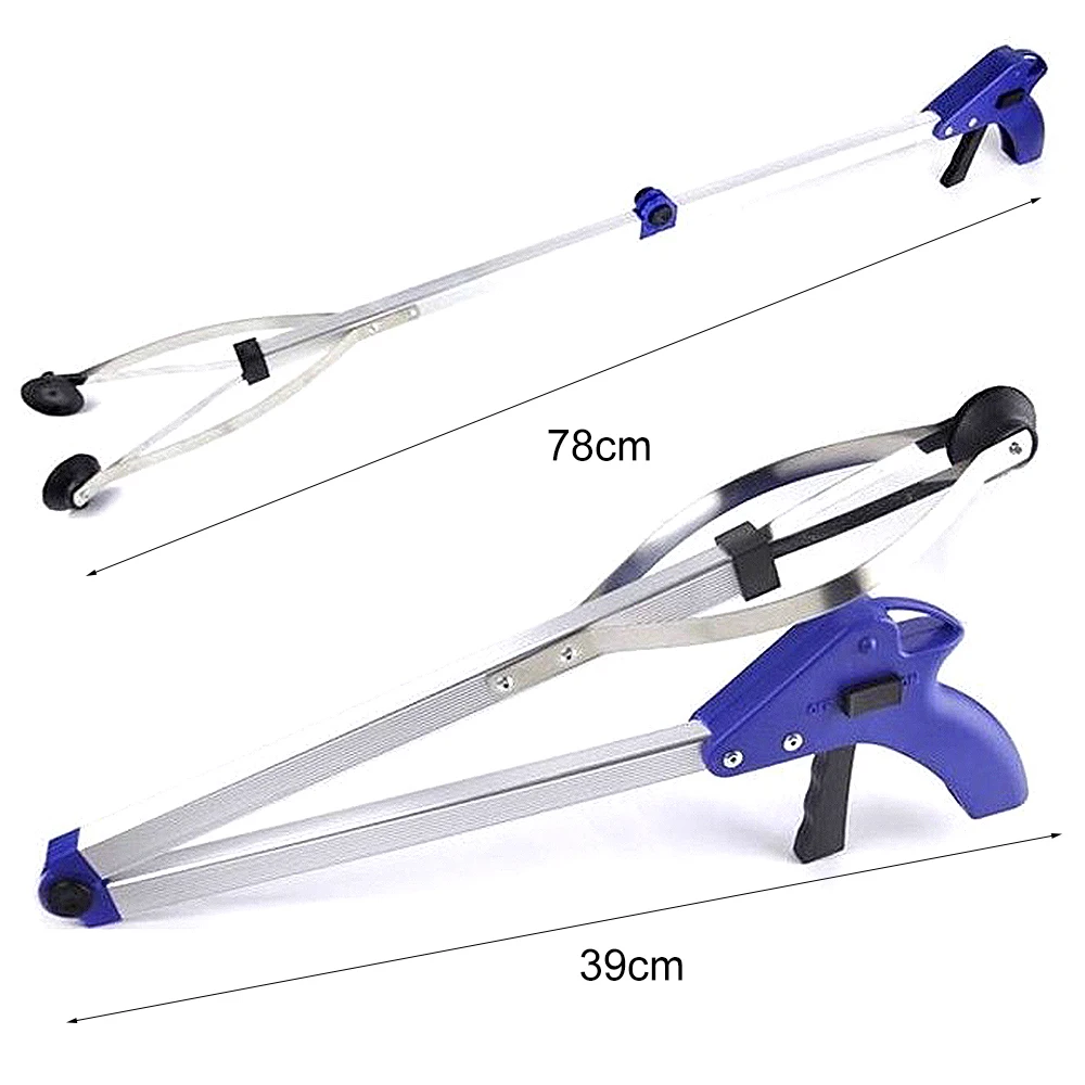

Folding Household Garbage Picker Alloy Trash Grabber Garbage Clip for Garden Leaves Waste Pick Up Tools Home Cleaning Supplies