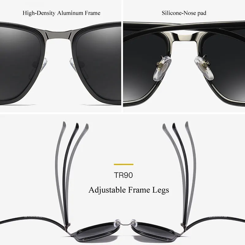 Винтажные Ретро Поляризованные солнцезащитные очки, мужские очки для вождения, мужские солнцезащитные очки, спортивные очки, Классические солнцезащитные очки для мужчин, Oculos UV400