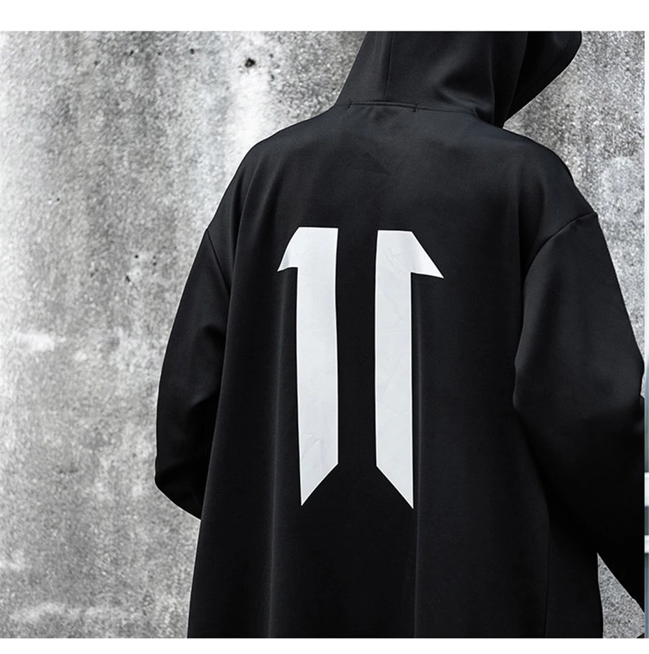 US Size Sweatshirts Men Harajuku Streetwear Long Hoodies Autumn Fashion Casual Hip Hop Male Jacket Oversize Cotton DG419