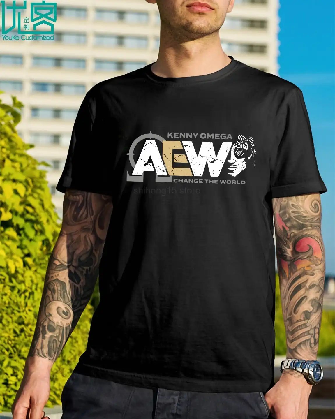 kenny omega cat shirt