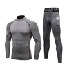 Thermal Underwear Sets Men High Collar Winter Long Johns Thermo Underwear Compression Sweat Quick Drying Thermal Clothing 3
