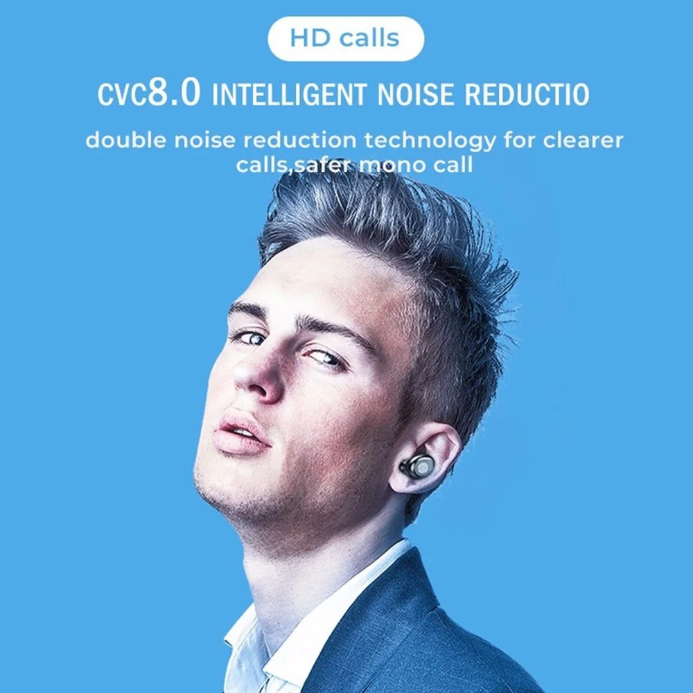 TWS Bluetooth V5.0 наушники беспроводные наушники стерео Спортивные Беспроводные наушники гарнитура для iPhone Xiaomi