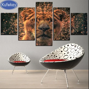 

diamond embroidery new 2020 diy Diamond Painting Lion king animals 3d Pictures Full Square/ Round diamond keychain,