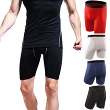 Мужские Спортивные Компрессионные Леггинсы для спортзала, для фитнеса, базовый слой, шорты, штаны для бега, компрессионные колготки, шорты для бега