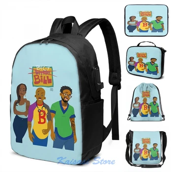 

Funny Graphic print Big ( Little ) Bill by Avantb22 USB Charge Backpack men School bags Women bag Travel laptop bag