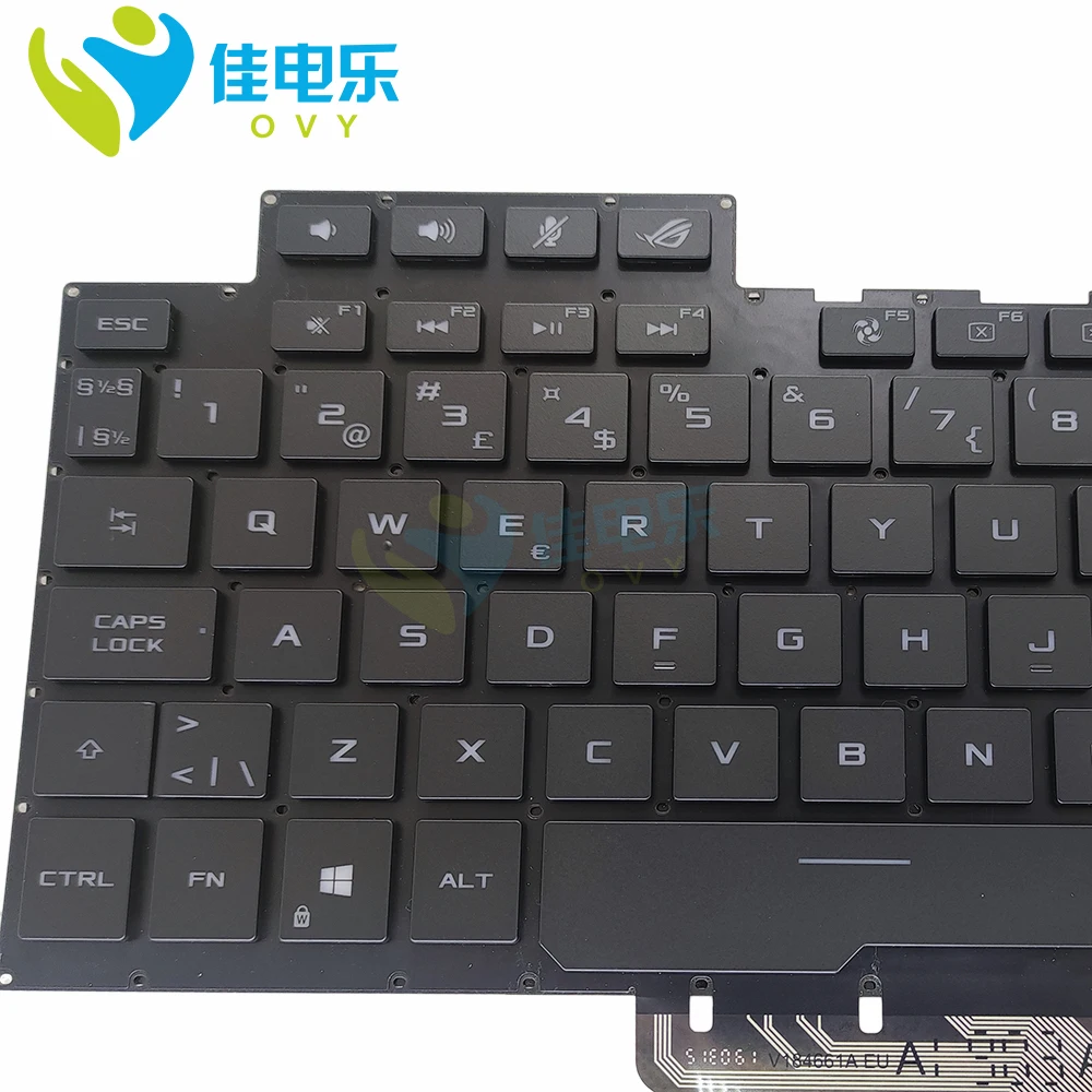 NE 븣 RGB Ʈ Ű Asus ROG Zephyrus GU502 GA502 GX502 ӿ Ʈ Ű, äο Ʈ 0kn-r0 4619ND00