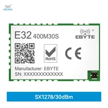 

SX1278 Lora Wireless Module 433/470MHz 10km Long Range IPEX/Stamp Hole Antenna E32-400M30S SPI LoRa Spread Spectrum Module